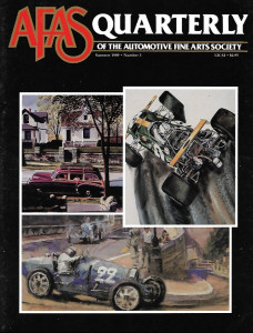 AFAS QUARTERLY - AUTOMOTIVE FINE ARTS SOCIETY 1989 SUMMER - UNITED KINGDOM